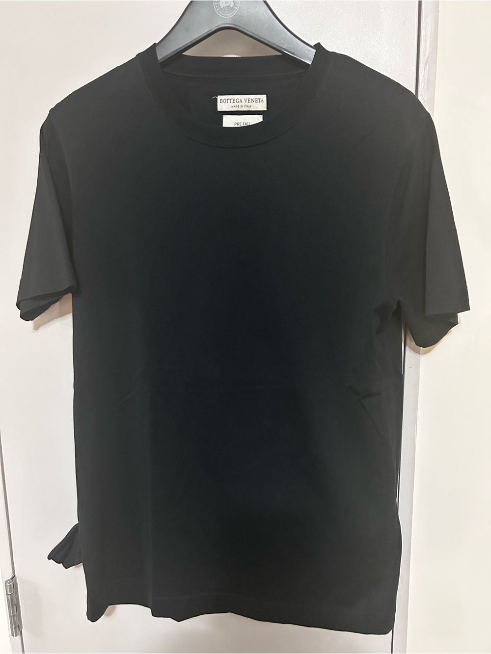 Authentic Bottega Veneta Men's Pre-Fall 2019 Crewneck T-Shirt - Black - Size 46
